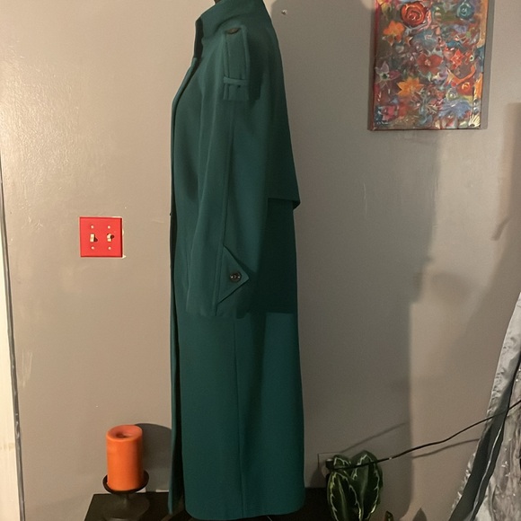 Worthington full length double breasted funnel neck wool coat 8 - Picture 3 of 11